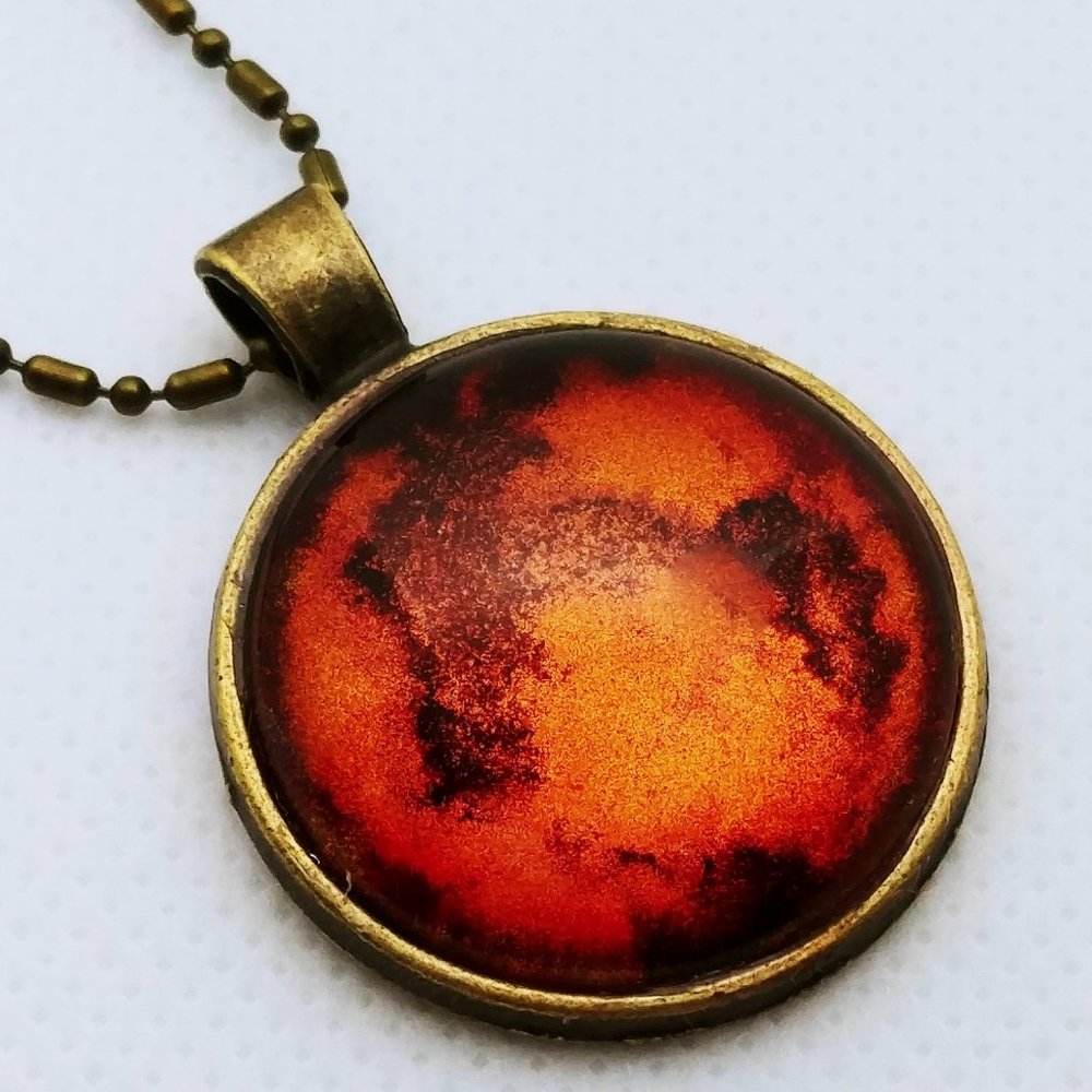 Molten Lava Pendant Hand Crafted